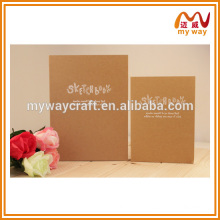 High quality kraft paper hardcover notebook,wholesale different size notebooks